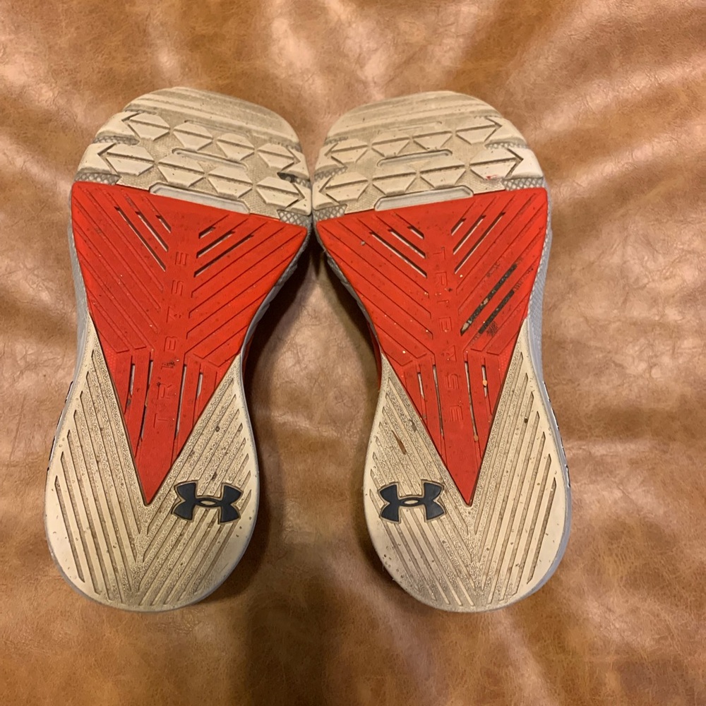 Under Armour Project Rock 2 Blood Orange Halo Grey (Women's) size 7.5 - Picture 7 of 8